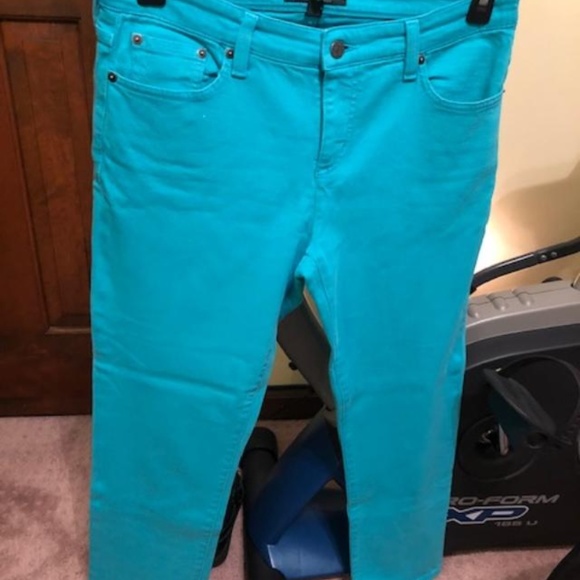 turquoise jeans womens